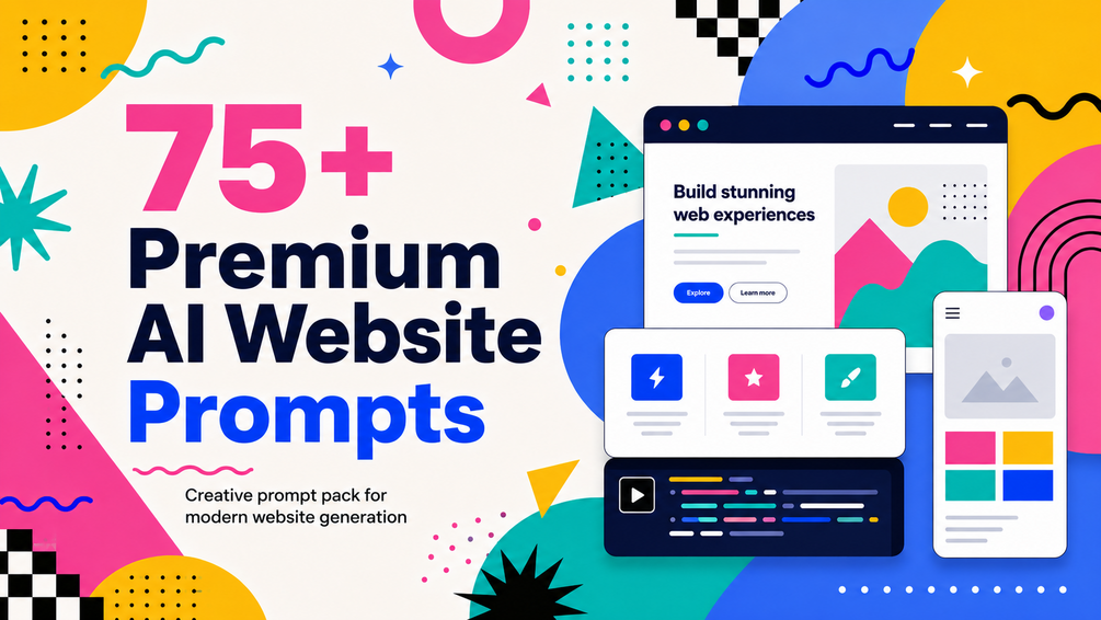 Generic Promts 75+ Premium AI Website Prompts — Ship stunning websites with one prompt